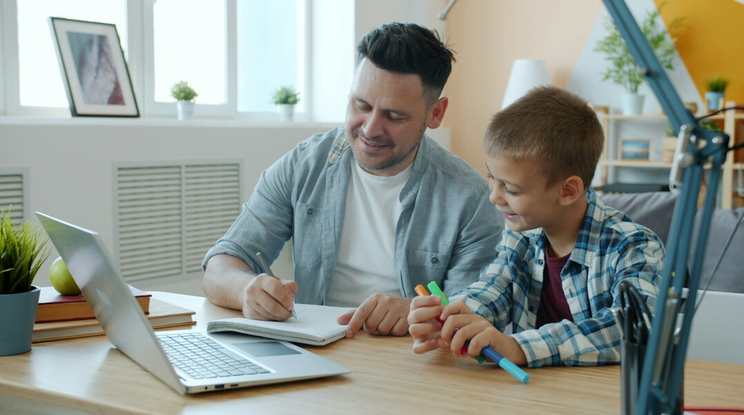 family learning together